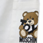 Moschino Kids Pantaloni Bianchi con Stampa Toy per Neonati