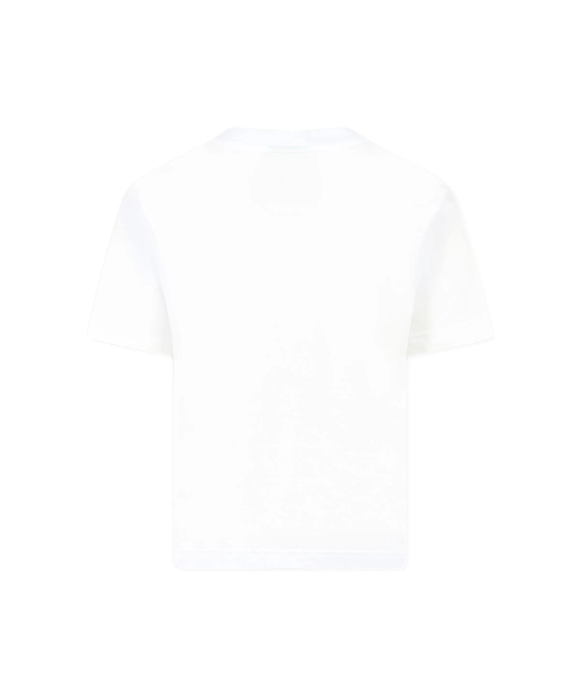 Barrow Kids T-shirt Bianca con Stampa e Smile (retro)