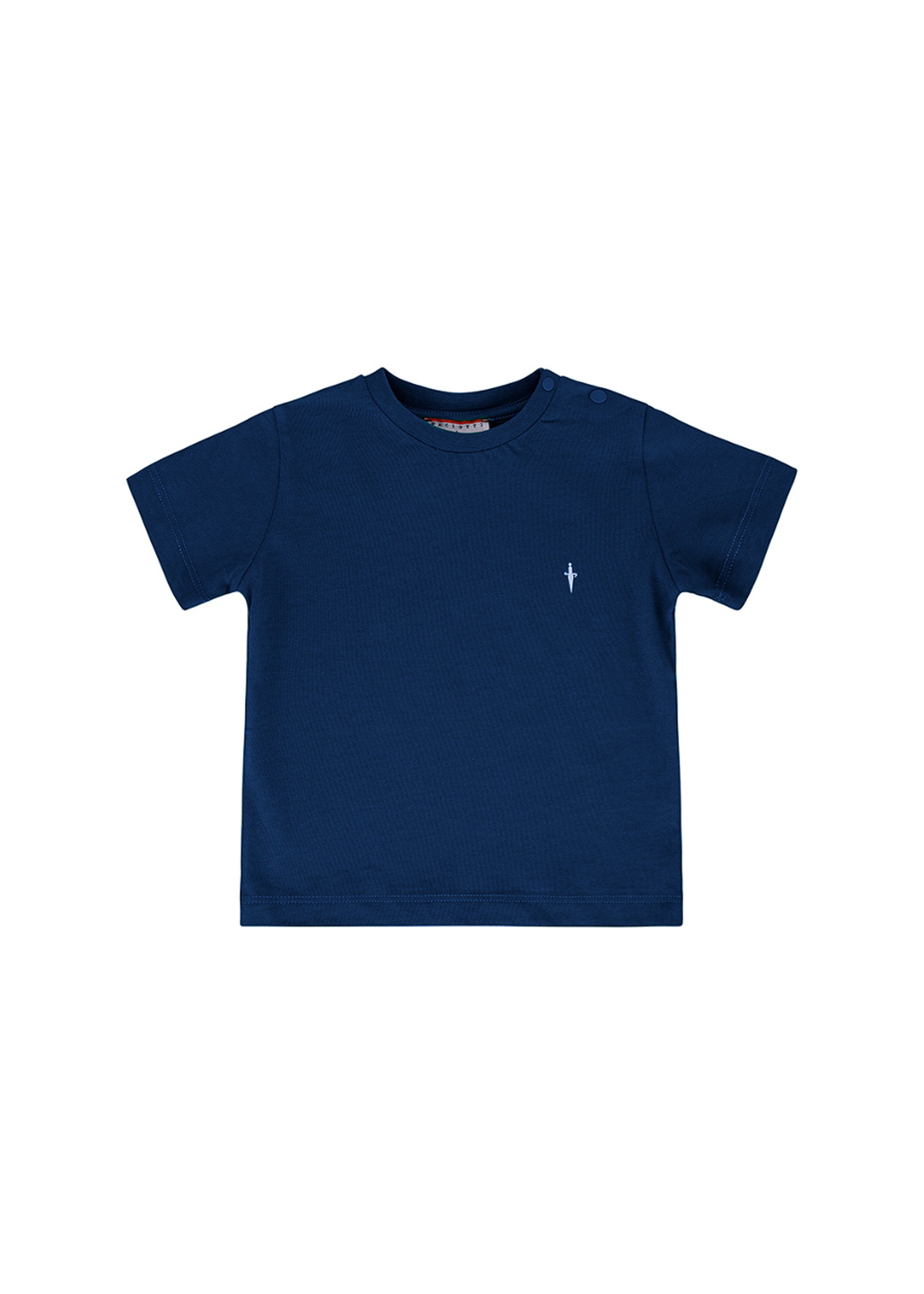 Cesare Paciotti T-shirt Blu con Logo per Neonati