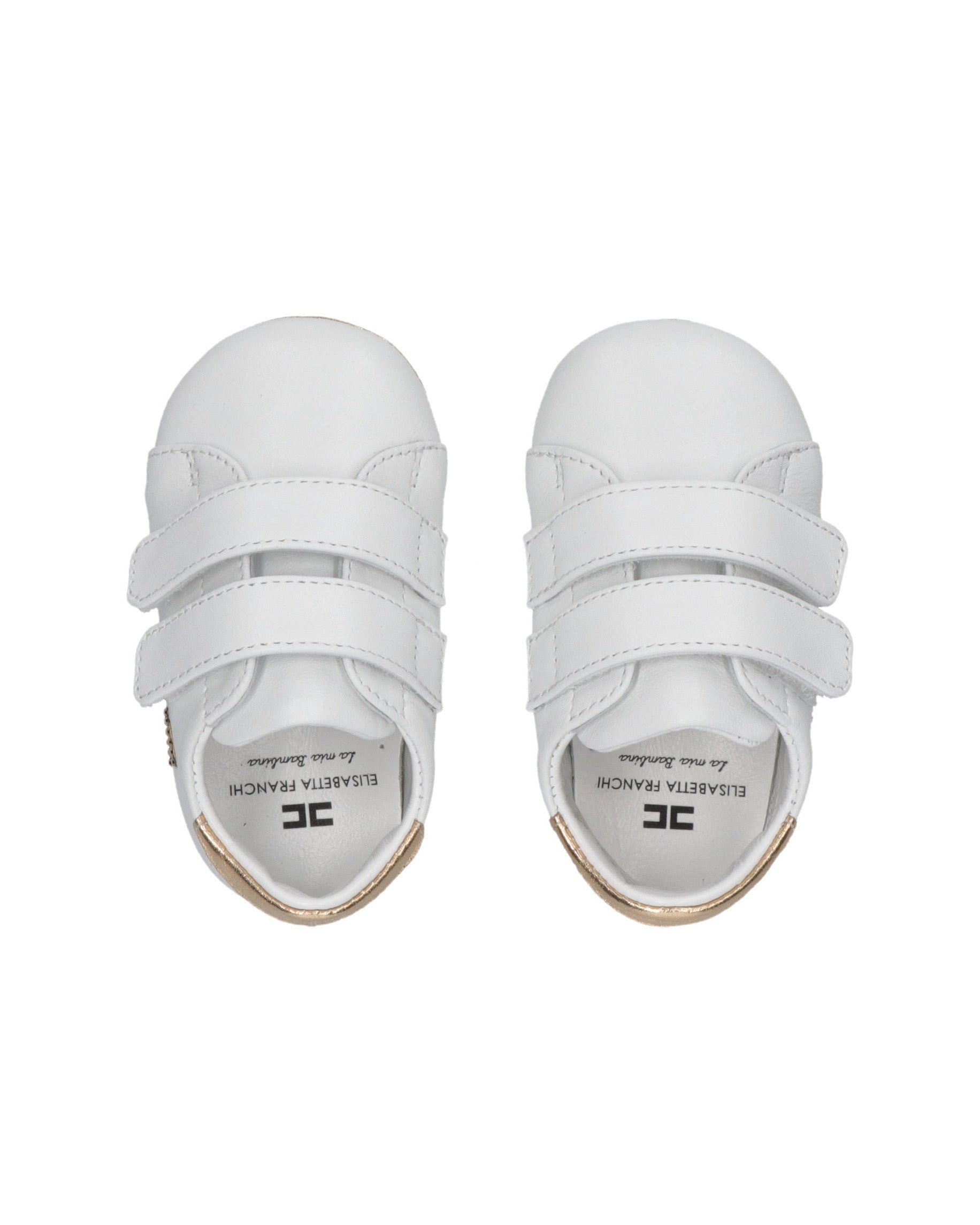 Elisabetta Franchi La Mia Bambina Sneaker Culla Bianco/Rosa per Neonate