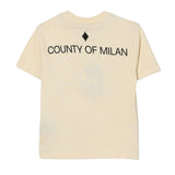Marcelo Burlon County of Milan Kids T-Shirt Cocco con Stampa per Bambino