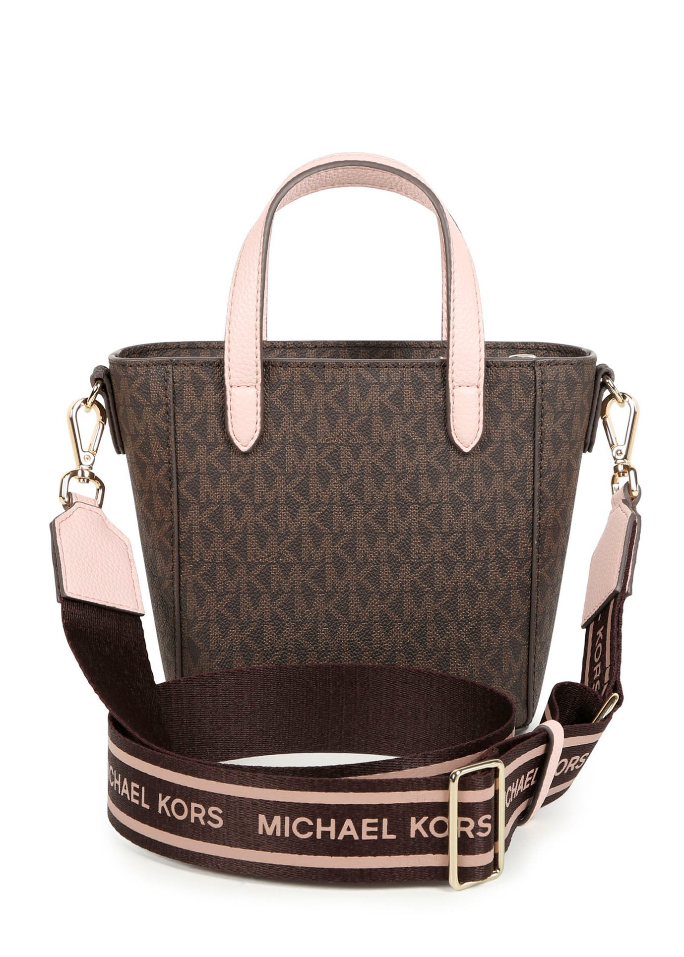 Michael Kors Kids Borsa Marrone Tote con Monogram per Bambine (retro)