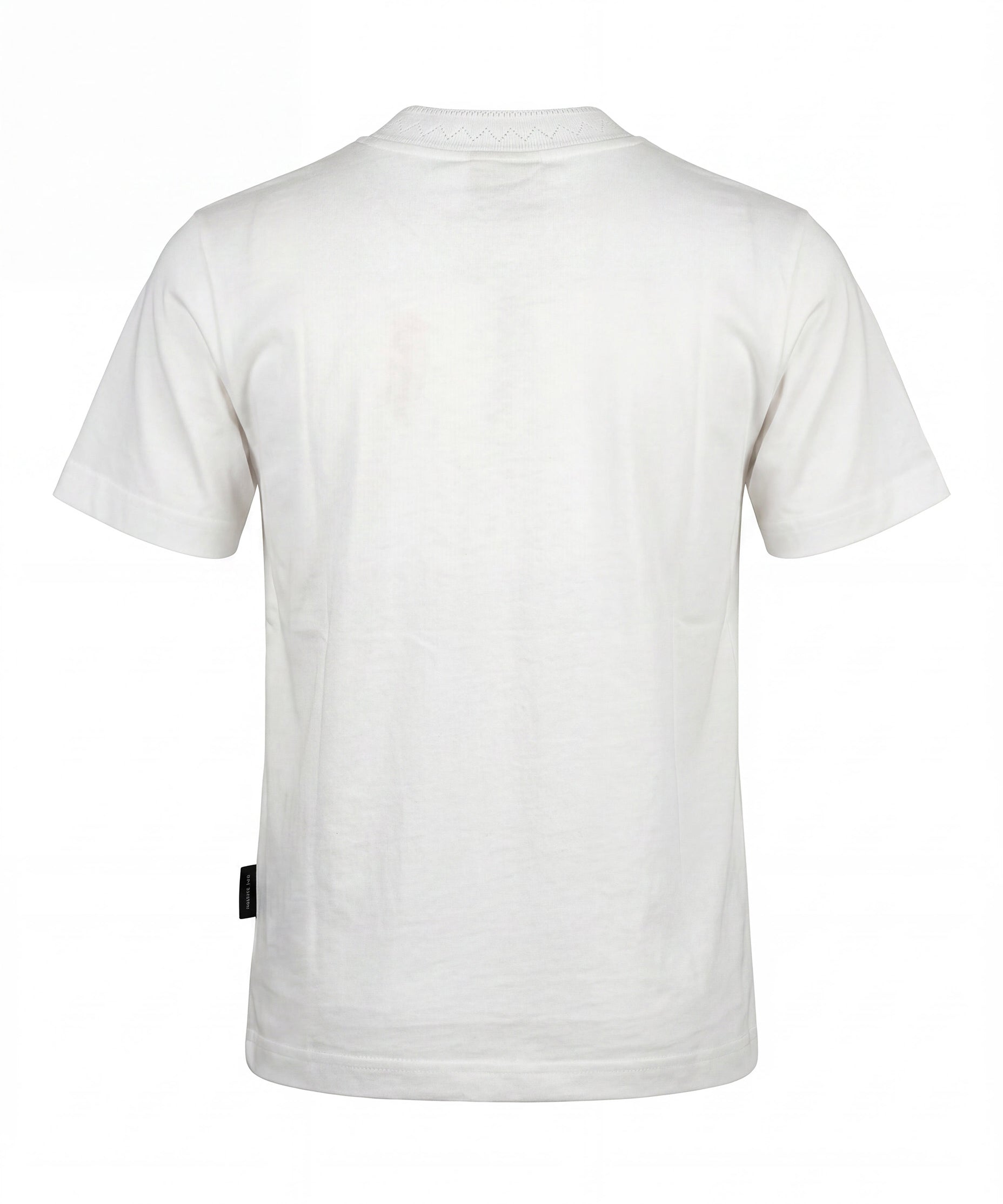 Yes London Kids T-Shirt Bianco con Colletto Ricamato per Bambini