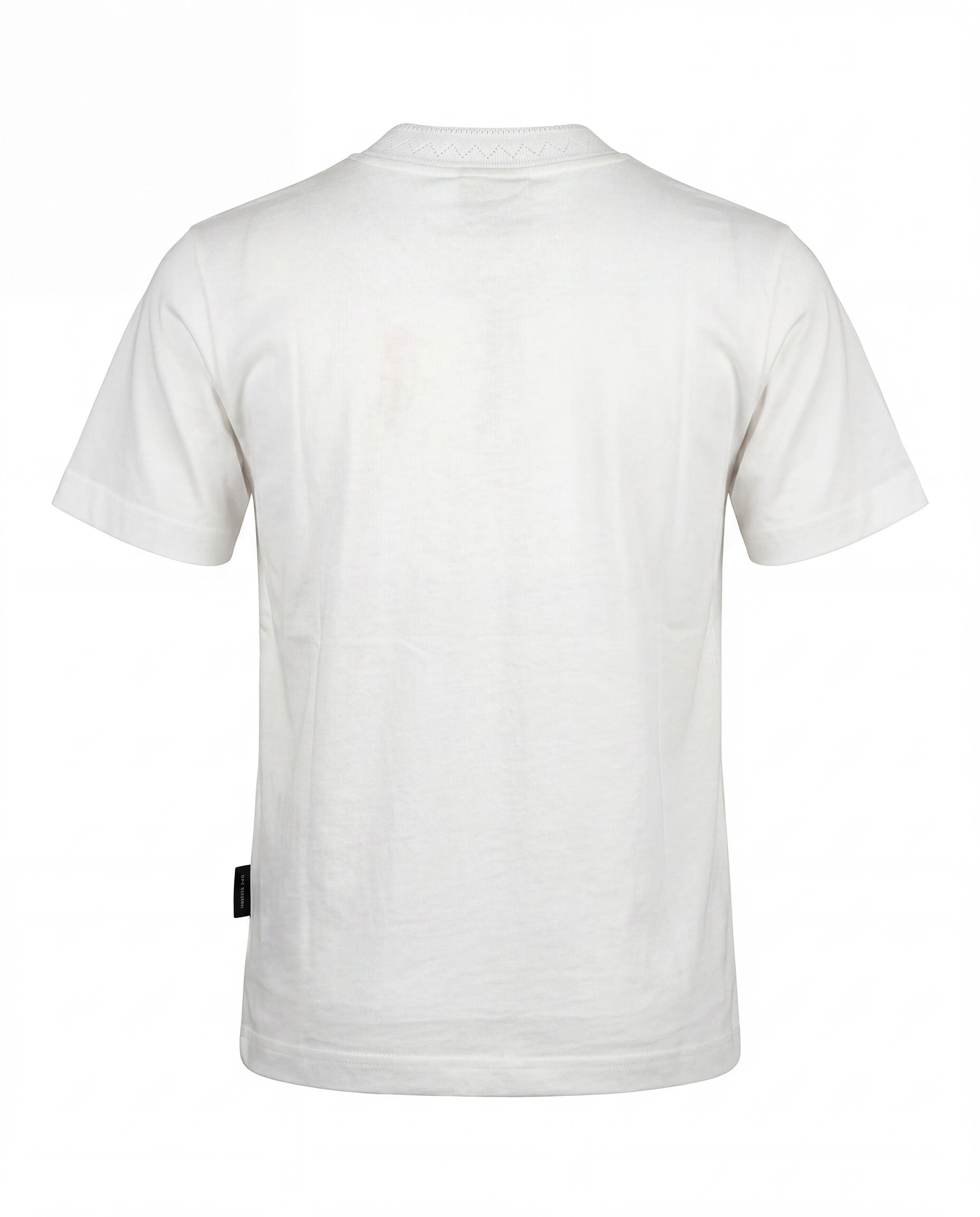 Yes London Kids T-Shirt Bianco con Colletto Ricamato per Bambini