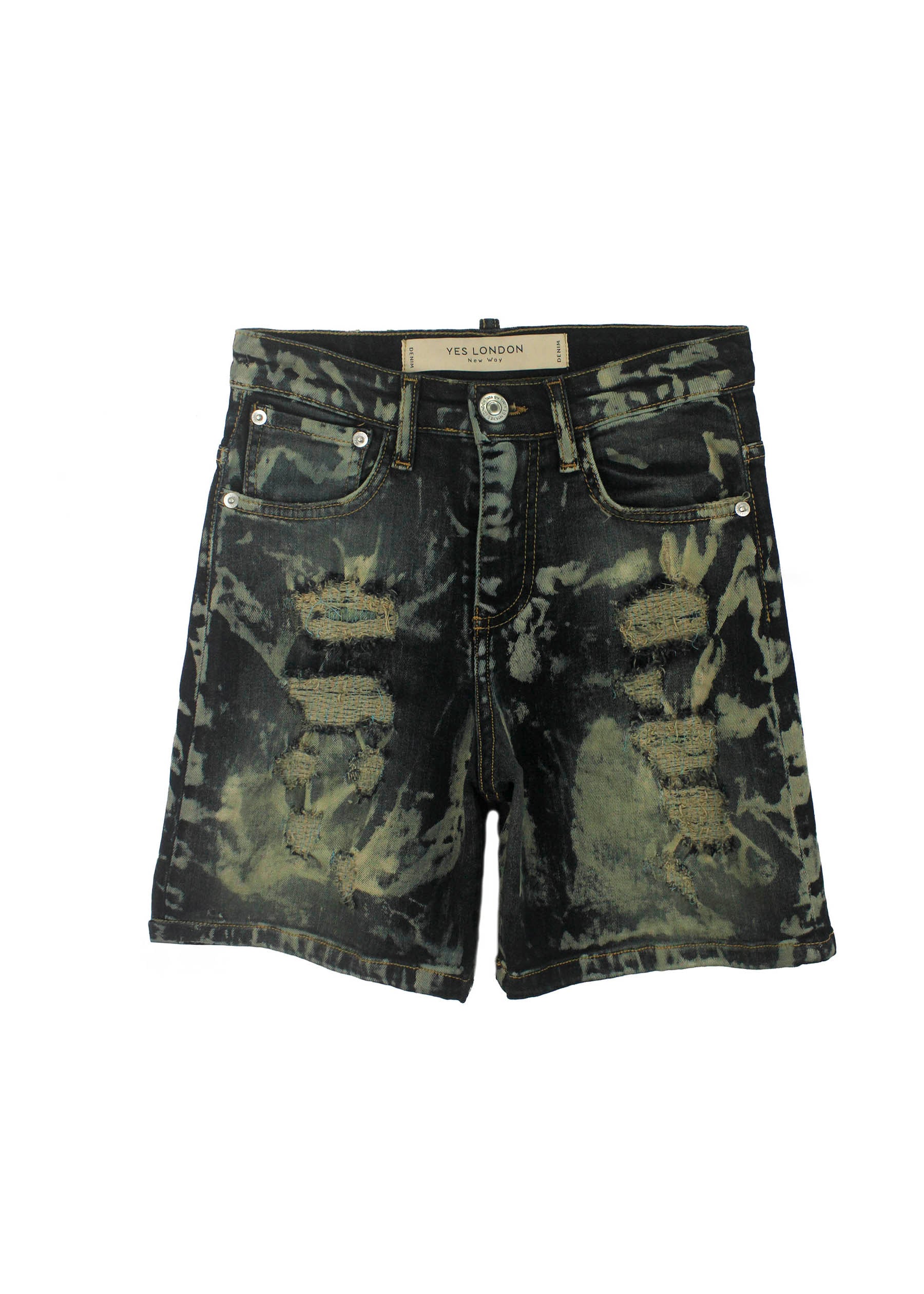Yes London Kids' Faded Denim Bermuda Shorts