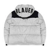 Blauer Kids Giubbino Bianco con Cappuccio e Patch Logo Bianco BERNARDINO JUNIOR per Bambini