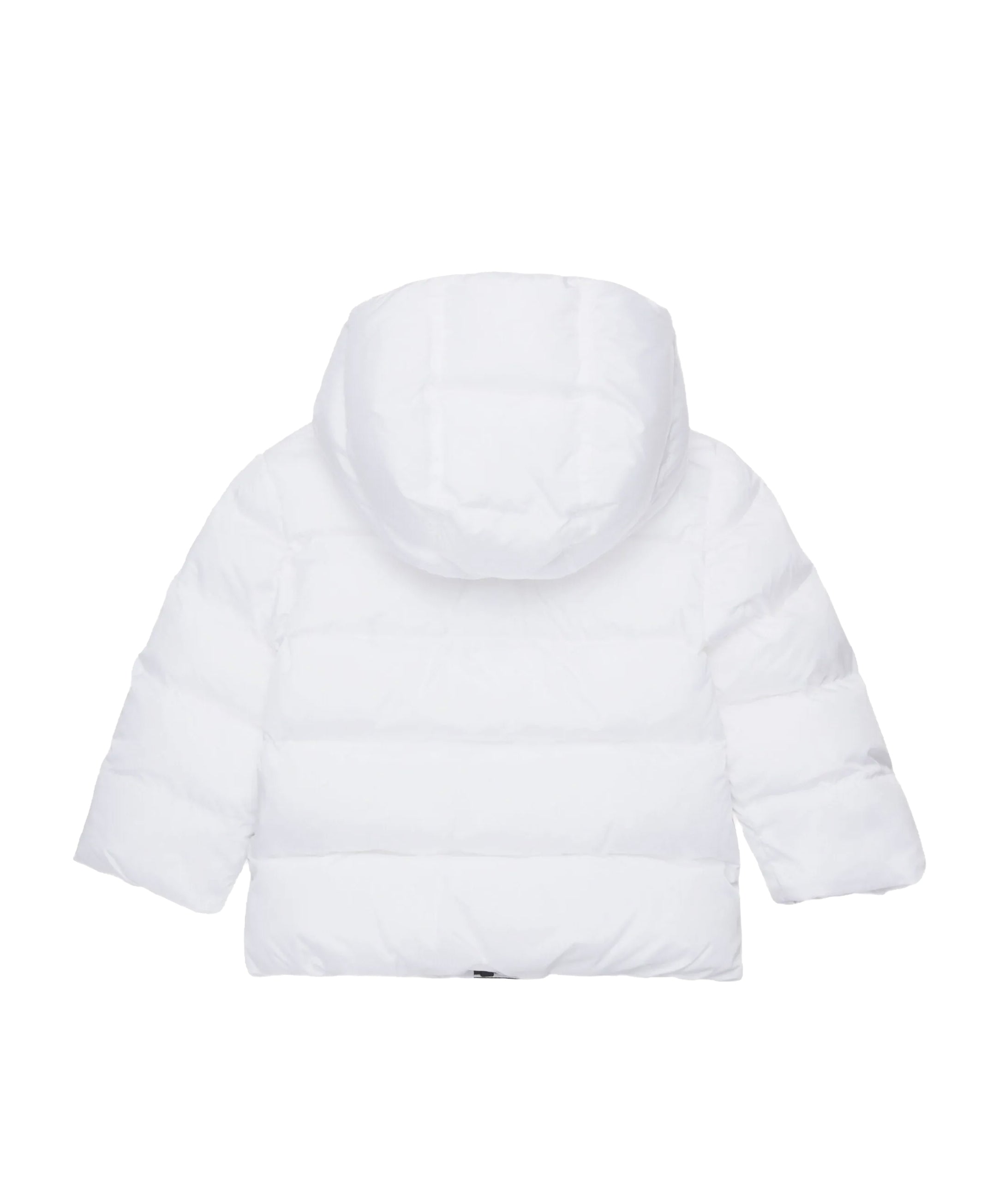 Dsquared2 Kids Piumino Bianco con Cappuccio e Banda Logo per Neonati