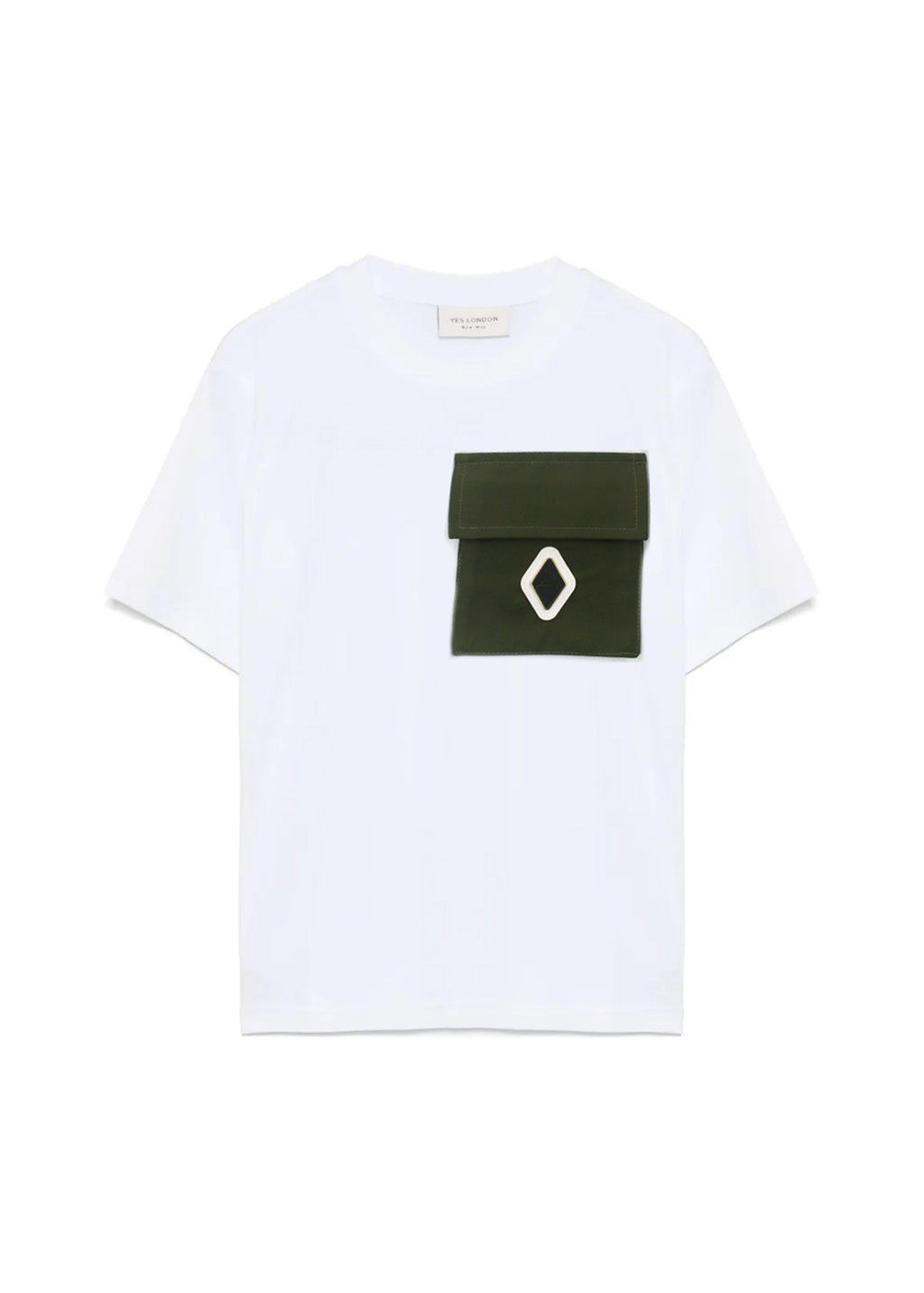 Yes London T-shirt Bianca con Tasca per Bambini