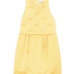 Elisabetta Franchi La Mia Bambina Abito Giallo con Dettagli Logo per Bambine
