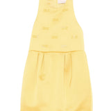 Elisabetta Franchi La Mia Bambina Abito Giallo con Dettagli Logo per Bambine
