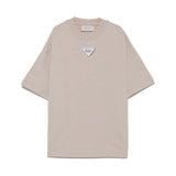 Yes London T-shirt Beige con Patch per Bambini