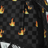 Sprayground Kids Zaino Nero Fantasia Fuoco Multicolor Unisex