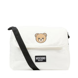 Moschino Kids Borsa Fasciatoio con Tracolla e Stampa Logo Teddy Bear per Neonati