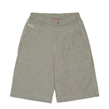 Diesel Kids Bermuda con Tasche Verde/Grigio per Bambini