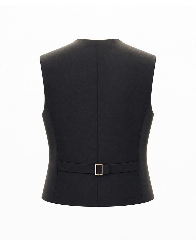 I'M Brian Kids Gilet Doppiopetto Nero per Bambini