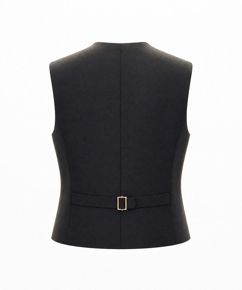 I'M Brian Kids Gilet Doppiopetto Nero per Bambini