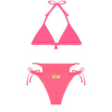 Barrow Kids Costume Bikini Fucsia con Logo per Bambine