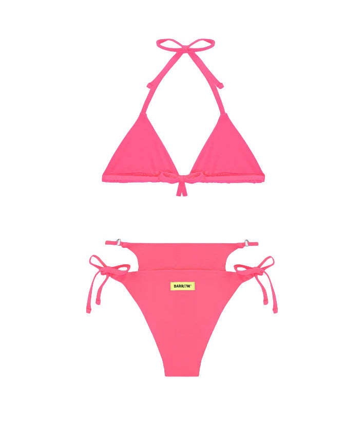 Barrow Kids Costume Bikini Fucsia con Logo per Bambine