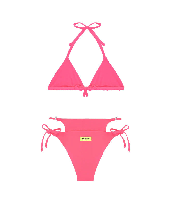 Barrow Kids Costume Bikini Fucsia con Logo per Bambine