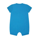 Moschino Kids Tutina Bluette con Stampa Colorful per Neonati