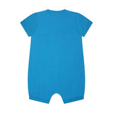 Moschino Kids Tutina Bluette con Stampa Colorful per Neonati
