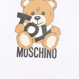 Moschino Kids White T-shirt with Toy Print for Babies