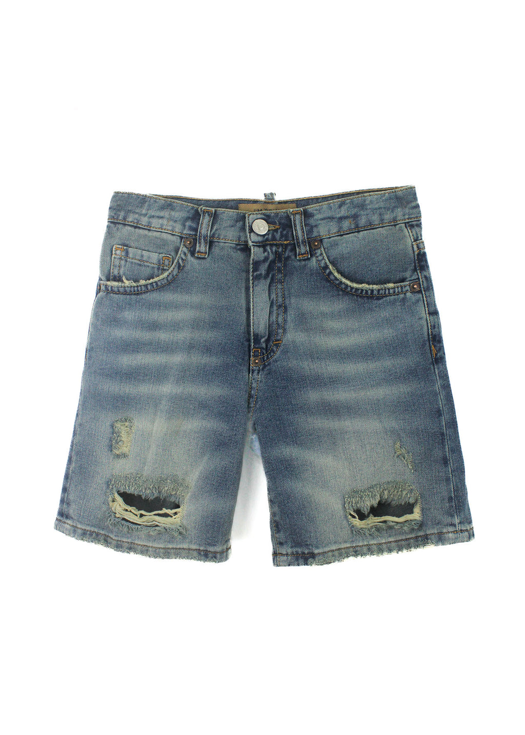 I'm Brian Bermuda Denim con Strappi per Bambini