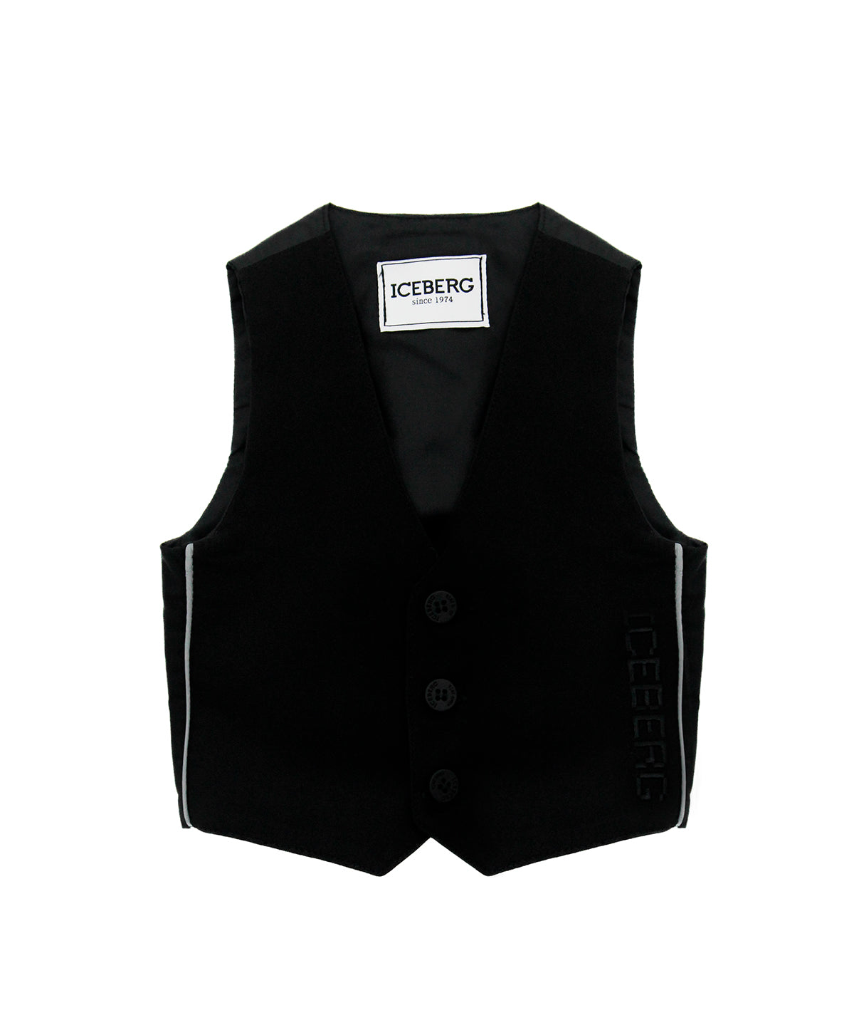 Iceberg Kids Gilet Nero per Neonati