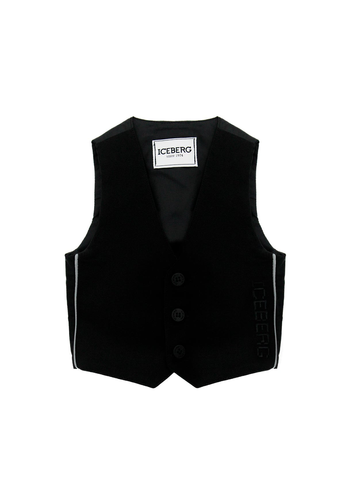 Iceberg Kids Gilet Nero per Neonati