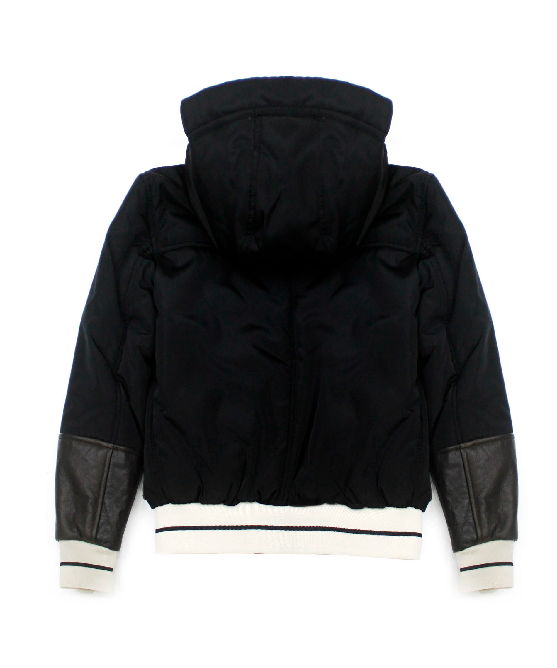 Yes London Bomber Nero con Cappuccio per Bambini (retro)