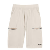 Boss Kids Completo Giubbino Antivento e Bermuda Sabbia per Bambini