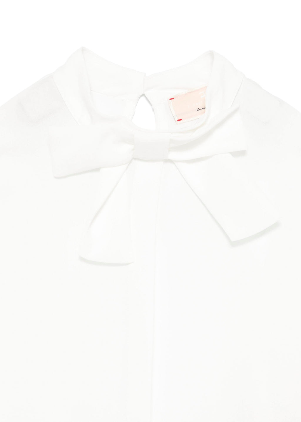 Elisabetta Franchi La Mia Bambina Camicia con Salopette Bianco con Strass per Bambine (dettaglio)