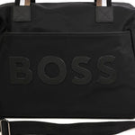 Boss Kids Borsa Mamma Nera con Fasciatoio per Neonati