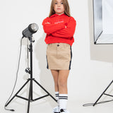 Dsquared2 Kids Beige Gabardine Skirt for Girls