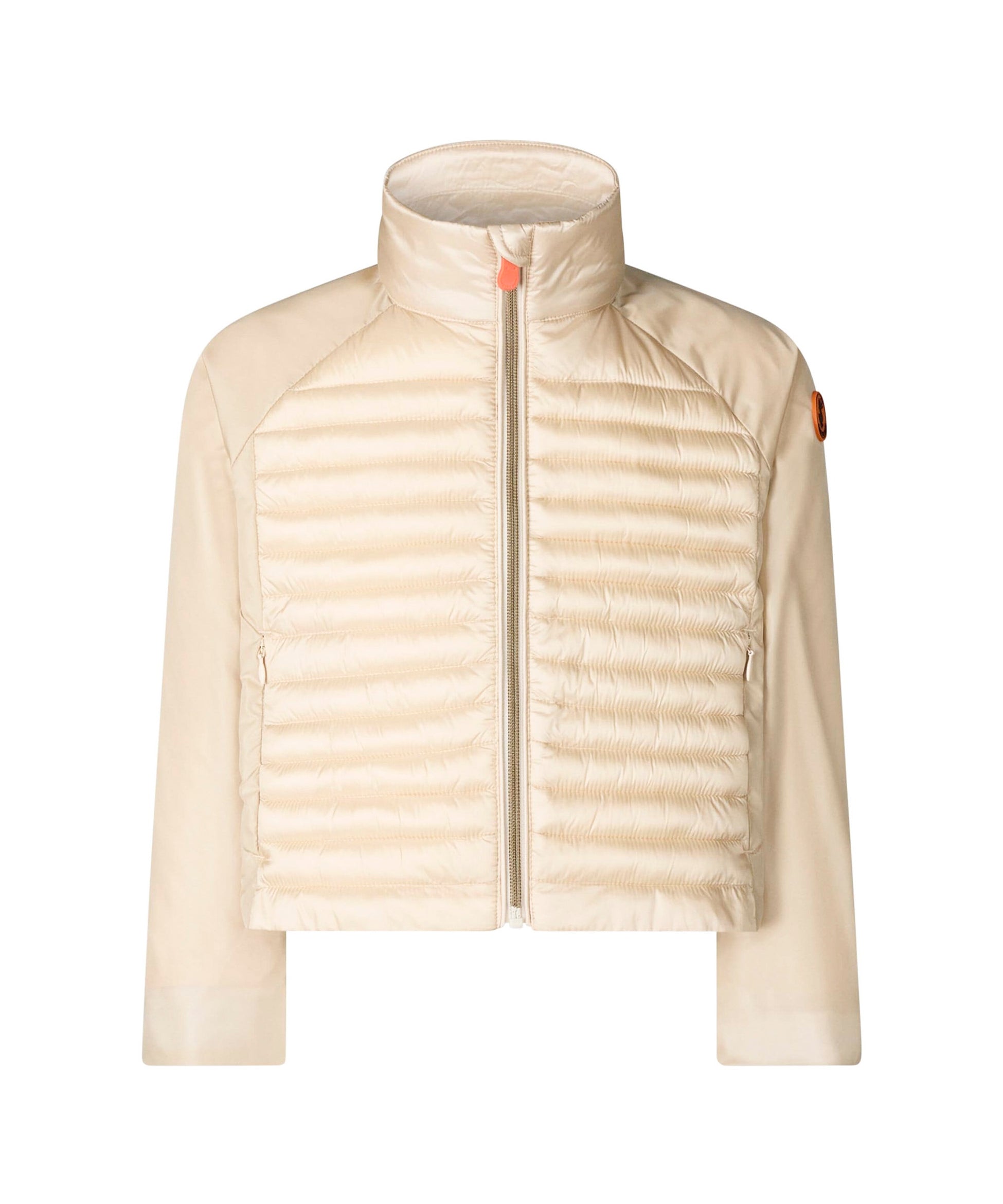 Save The Duck Kids Piumino Beige con Patch Logo