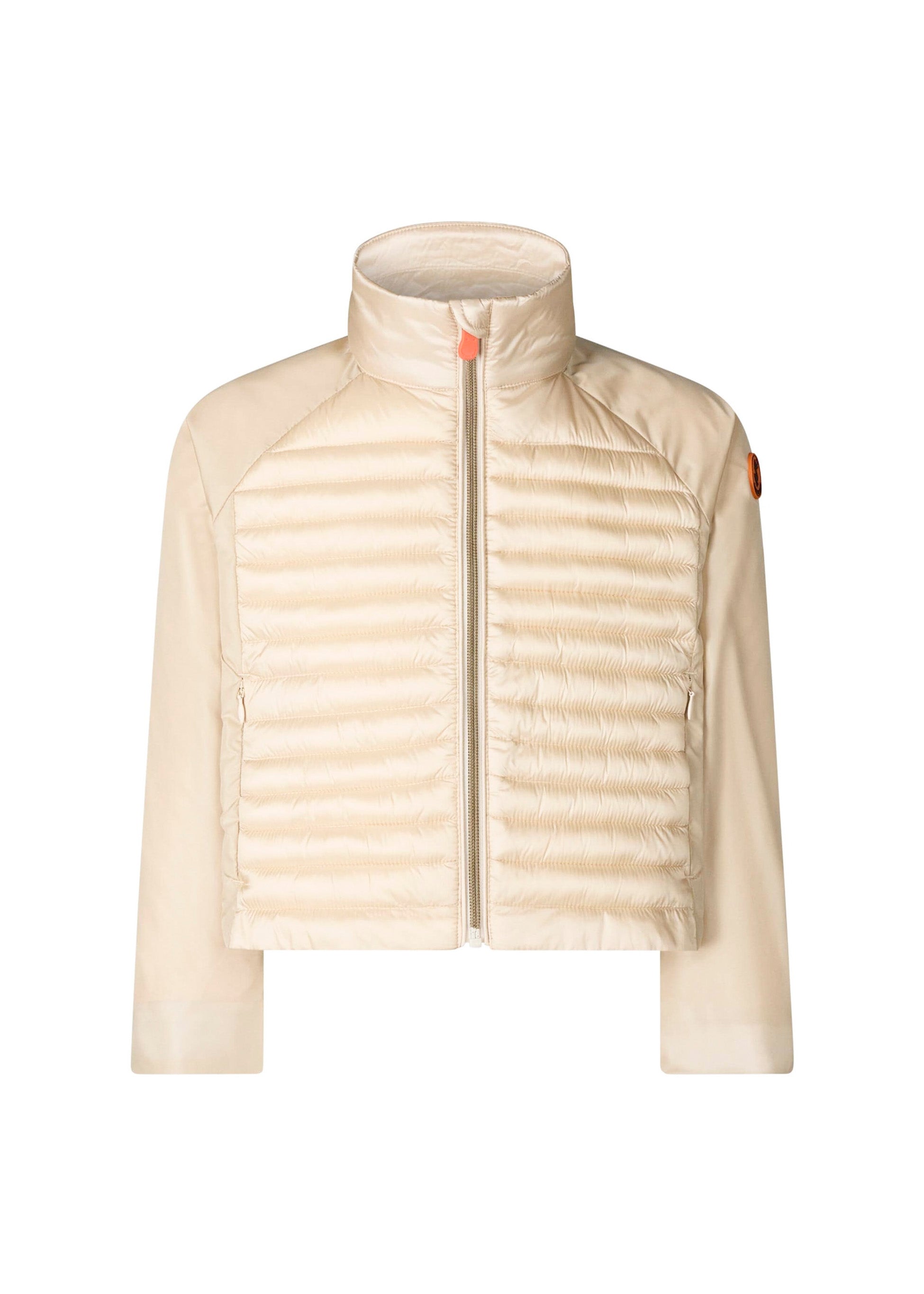 Save The Duck Kids Piumino Beige con Patch Logo