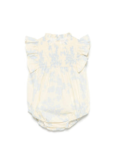 Elisabetta Franchi My Little Girl Romper Lemon/Blue for Newborns