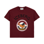 Iceberg Kids T-shirt Bordeaux Daffy Champions per Bambini