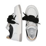 Elisabetta Franchi Kids Sneakers Bianco Nero e Oro per Bambine