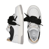 Elisabetta Franchi Kids Sneakers Bianco Nero e Oro per Bambine