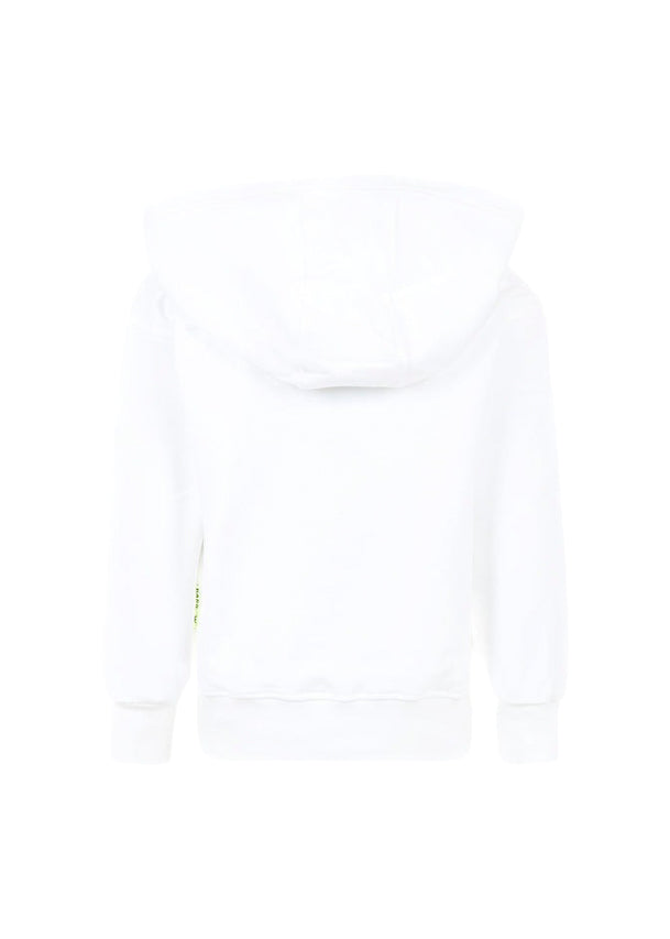 Barrow Kids Felpa Bianca con Cappuccio con Stampa per Bambini