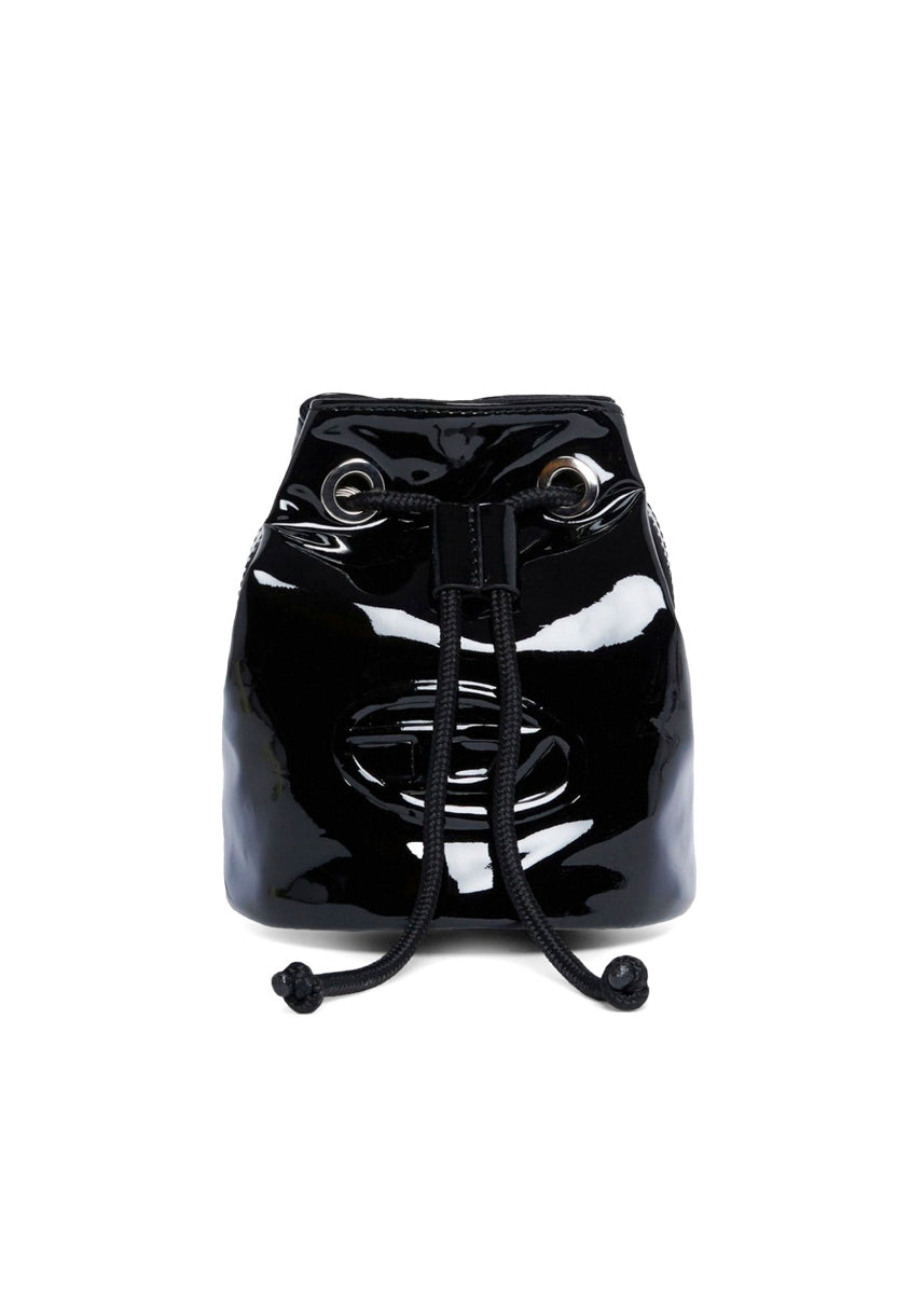 Diesel Kids Borsa Welltyx Lucida Nera per Bambine