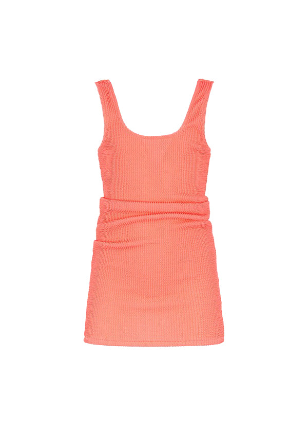 EffeK Copricostume Abito Corallo Fluo Clear per Bambine