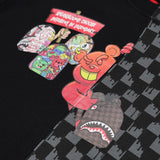 Sprayground Kids Felpa Girocollo Nero e Grigio Unisex