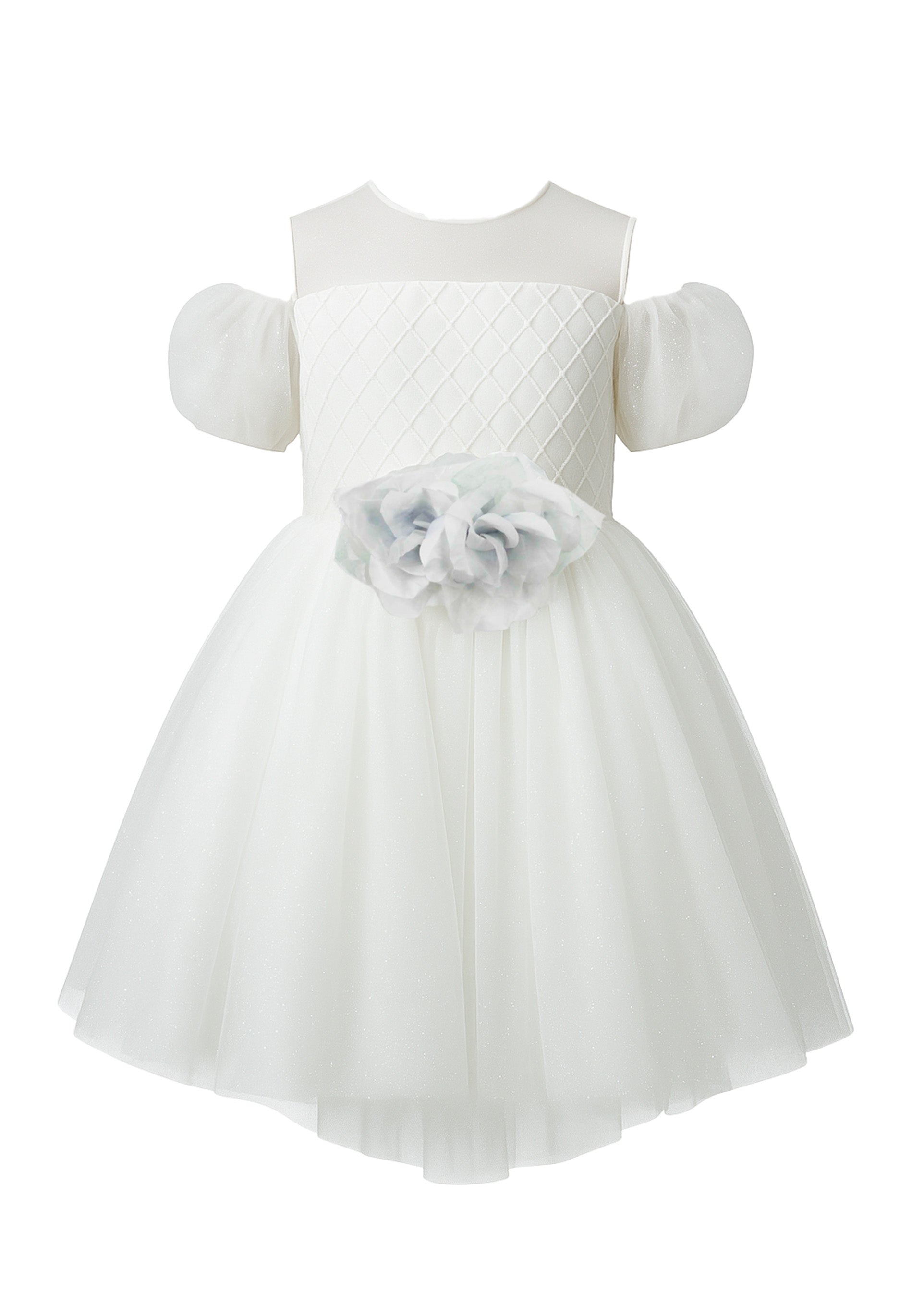 Loredana's Beautiful White Ceremony Dress for Girls