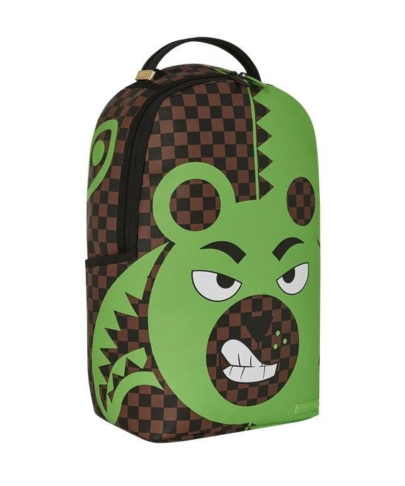 Sprayground Kids Zaino Green Bear Face