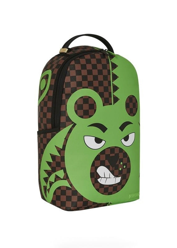 Sprayground Kids Zaino Green Bear Face