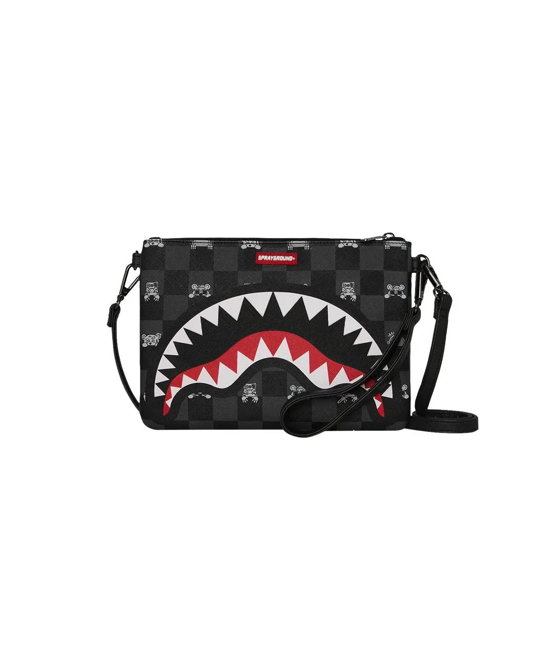 Sprayground Kids Borsello Nero con Logo Unisex