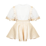 Cocò et Mamà Abito Bianco/Beige per Bambine