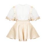 Cocò et Mamà Abito Bianco/Beige per Bambine